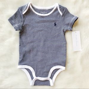 Ralph Lauren Onesie - B&W Striped